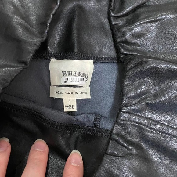 Aritzia Wilfred Free Daria Faux Leather Legging Size Small - Picture 7 of 11